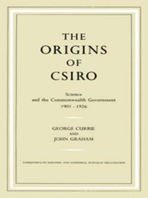 cover image of The Origins of CSIRO